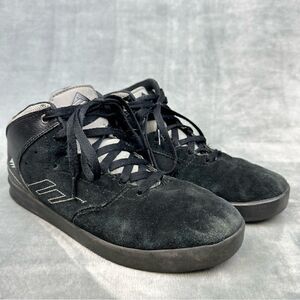 Emerica Reynolds 3 Shoes‎ Mens 8.5 Black High Top Skateboarding Skate Lace Up